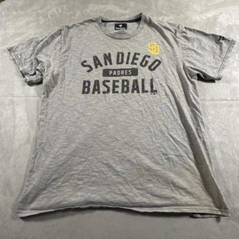 Fanatics T-Shirt Mens San Diego Padres Baseball XL Gray